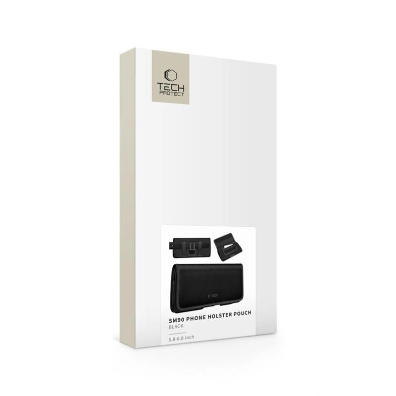 Tech-Protect SM90 universaalne telefoni vööümbris, 5,8-6,8 tolli, nailon, must