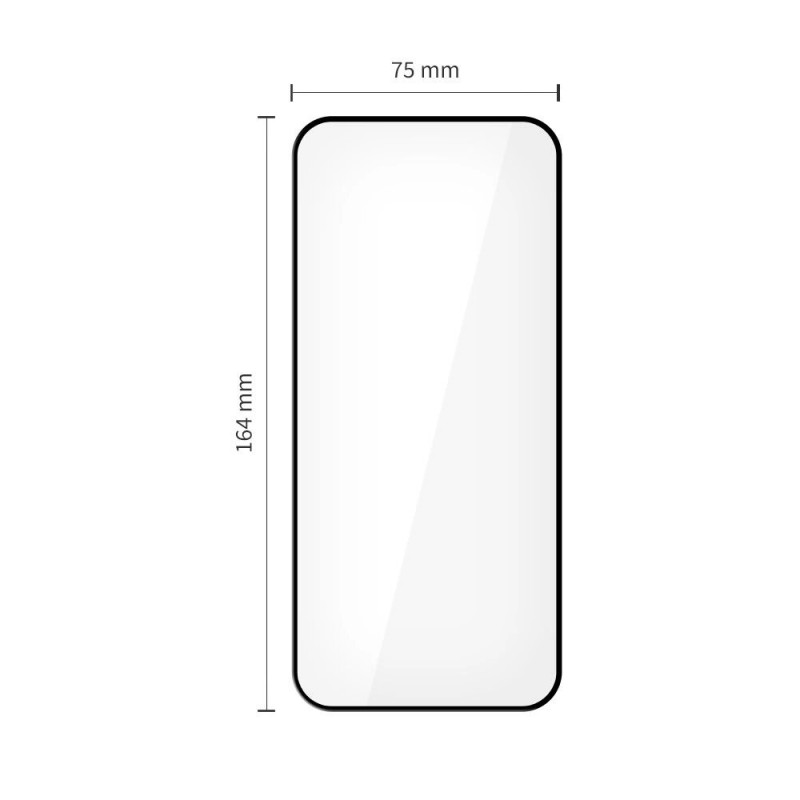 Tech-Protect Glass Fit+ karastatud kaitseklaas Xiaomi Redmi 15 4G / 5G jaoks, must (2 tk)