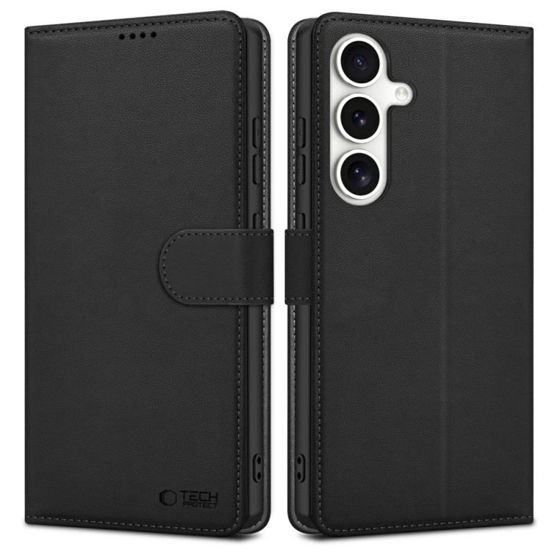 Tech-Protect Wallet rahakotiümbris telefonile Samsung Galaxy S25 FE, must