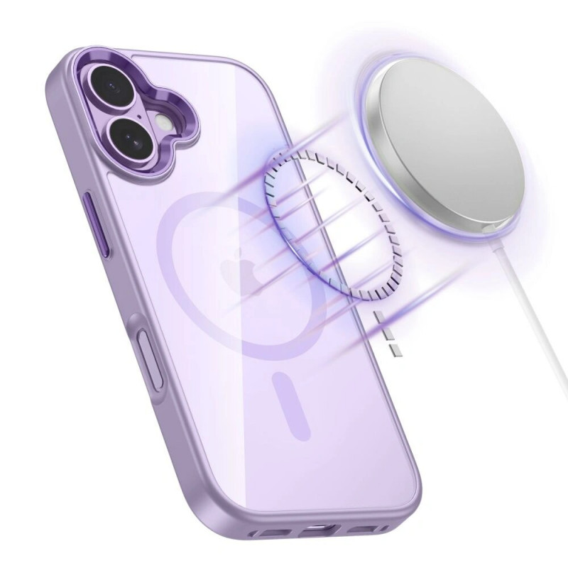 Tech-Protect MagMat MagSafe ümbris Apple iPhone 17 jaoks, lavendel/läbipaistev