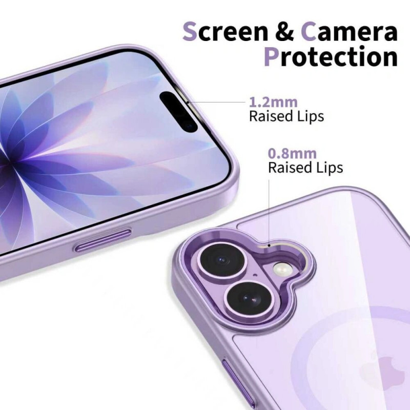 Tech-Protect MagMat MagSafe ümbris Apple iPhone 17 jaoks, lavendel/läbipaistev