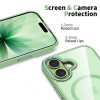Tech-Protect MagMat MagSafe ümbris Apple iPhone 17 jaoks, salveiroheline/läbipaistev