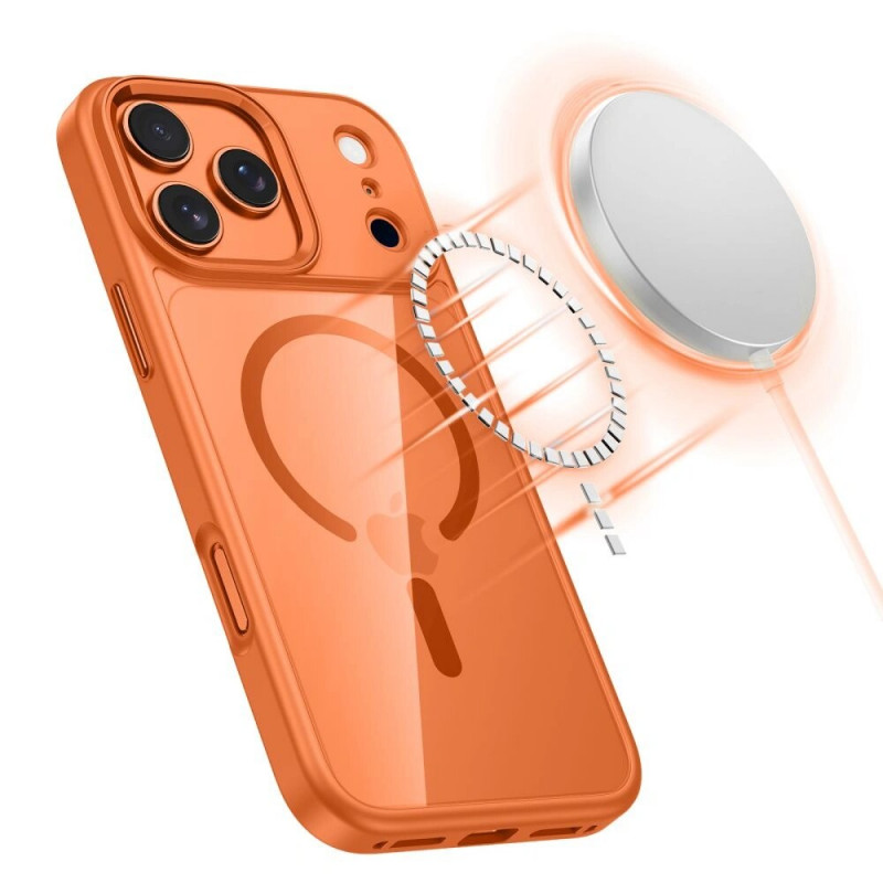 Tech-Protect MagMat MagSafe ümbris Apple iPhone 17 Pro Max jaoks, kosmiline oranž/läbipaistev