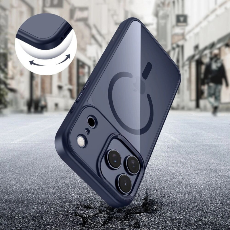 Tech-Protect MagMat MagSafe ümbris Apple iPhone 17 Pro Max jaoks, sügavsinine/läbipaistev