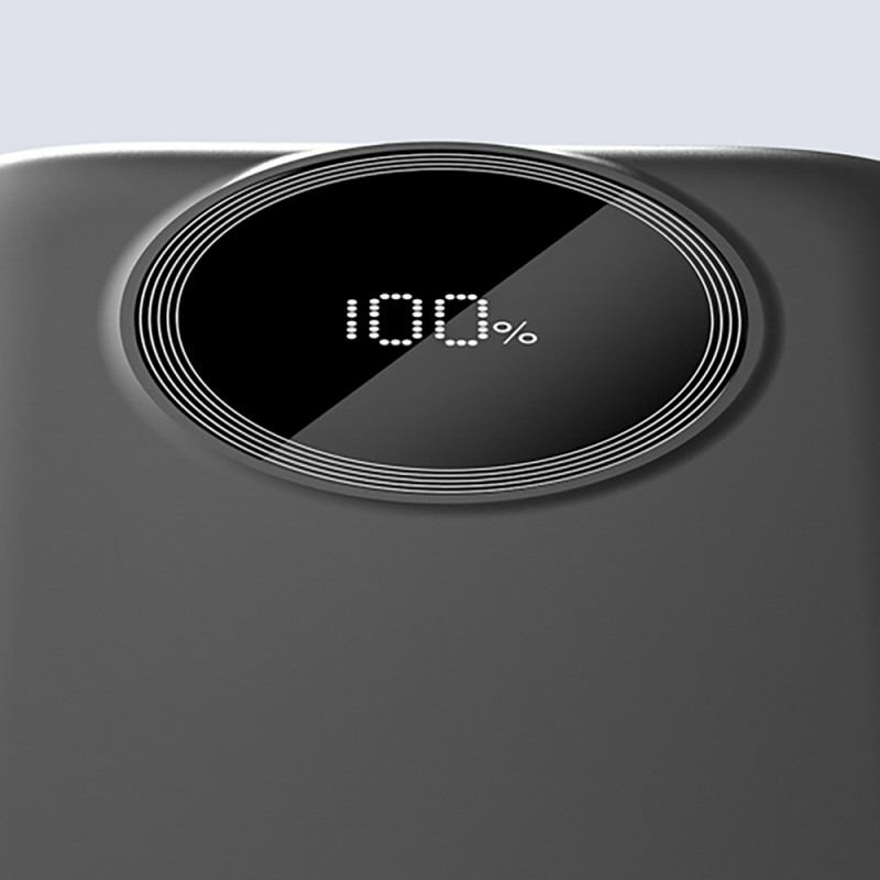 Dudao K13 10000 mAh akupank sisseehitatud kaabliga, must