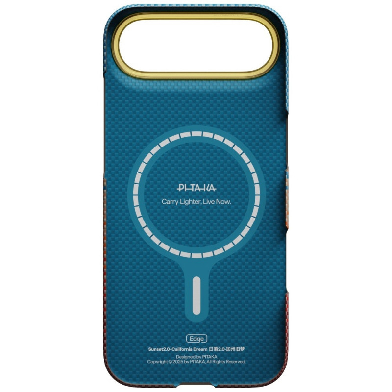 PITAKA Edge Case California Dream 01 ümbris Apple iPhone Air, päikeseloojang