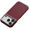 PITAKA Edge Case Argyle MagSafe ümbris Apple iPhone 18 Pro / 17 Pro jaoks, bordoopunane