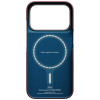PITAKA Edge Case Argyle MagSafe ümbris Apple iPhone 18 Pro / 17 Pro jaoks, bordoopunane