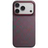 PITAKA Edge Case Argyle MagSafe ümbris Apple iPhone 18 Pro / 17 Pro jaoks, sinipunane