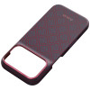 PITAKA Edge Case Argyle MagSafe ümbris Apple iPhone 18 Pro / 17 Pro jaoks, sinipunane