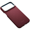 PITAKA Edge Case Argyle MagSafe ümbris Apple iPhone 18 Pro Max / 17 Pro Max jaoks, bordoopunane