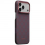 PITAKA Edge Case Argyle MagSafe ümbris Apple iPhone 18 Pro Max / 17 Pro Max jaoks, sinipunane