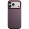 PITAKA Edge Case Argyle MagSafe ümbris Apple iPhone 18 Pro Max / 17 Pro Max jaoks, sinipunane