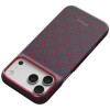 PITAKA Edge Case Argyle MagSafe ümbris Apple iPhone 18 Pro Max / 17 Pro Max jaoks, sinipunane