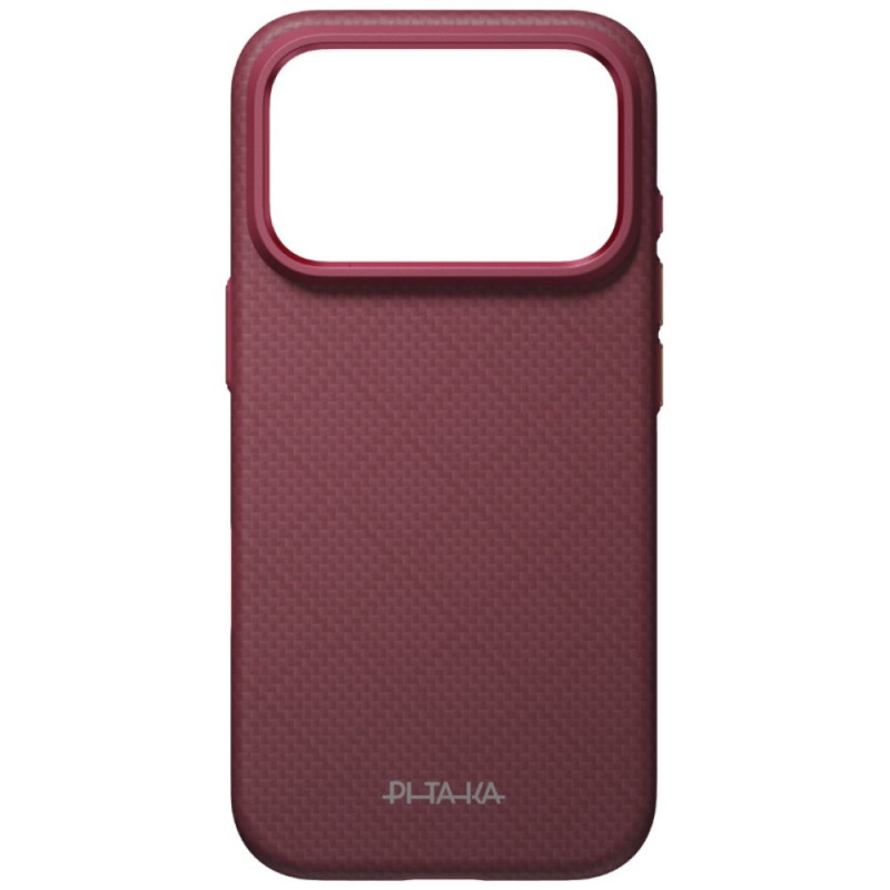 PITAKA Summa Case ümbris Apple iPhone 18 Pro / 17 Pro jaoks, bordoopunane