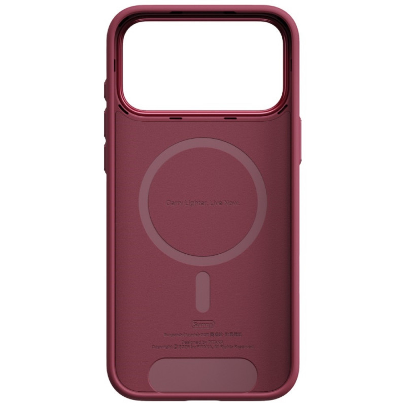 PITAKA Summa Case ümbris Apple iPhone 18 Pro Max / 17 Pro Max jaoks, bordoopunane