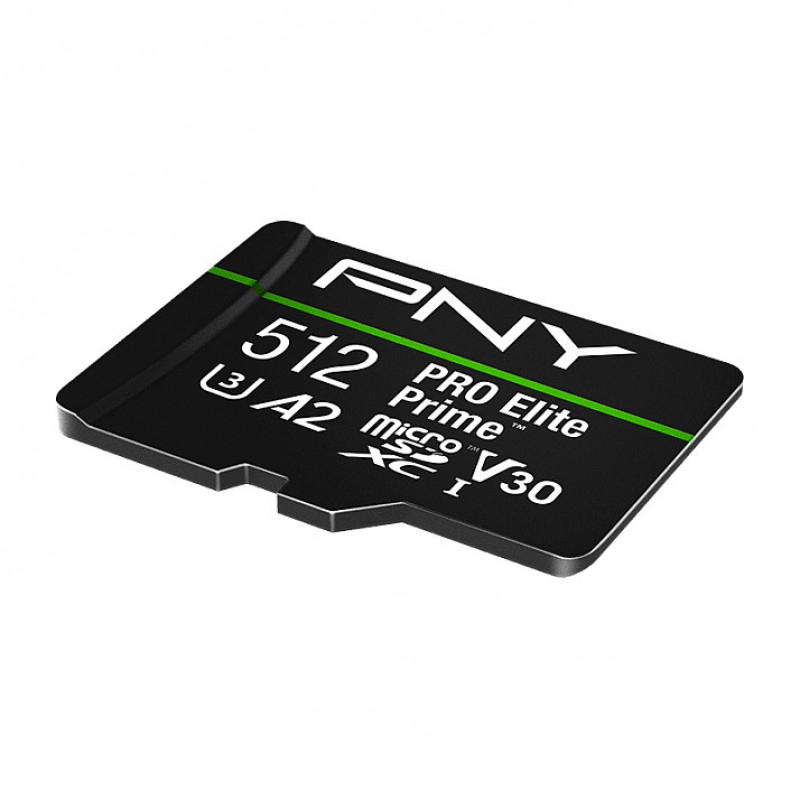 PNY PRO Elite Prime microSDXC mälukaart 512 GB, UHS-I, Class 10, U3, V30, P-SDU512V32200PEP-GE