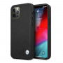 BMW BMHCP12MRCDPK Apple iPhone 12 / 12 Pro kõvakate Leather Deboss, must