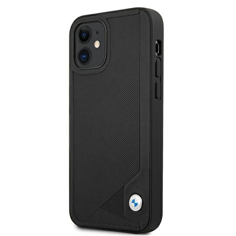 BMW BMHCP12SRCDPK Apple iPhone 12 mini hardcase Leather Deboss, must