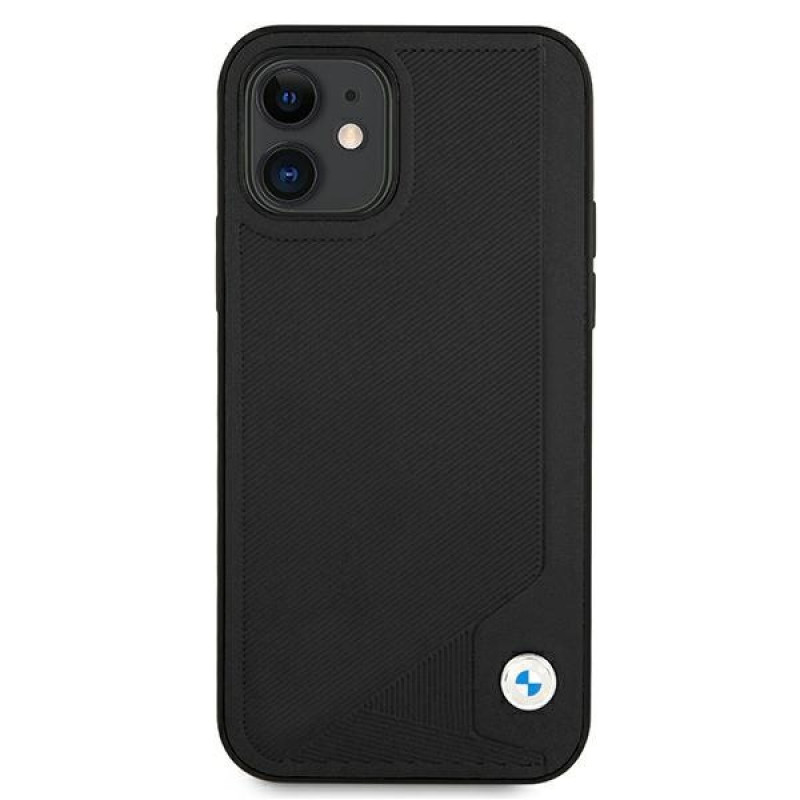 BMW BMHCP12SRCDPK Apple iPhone 12 mini hardcase Leather Deboss, must