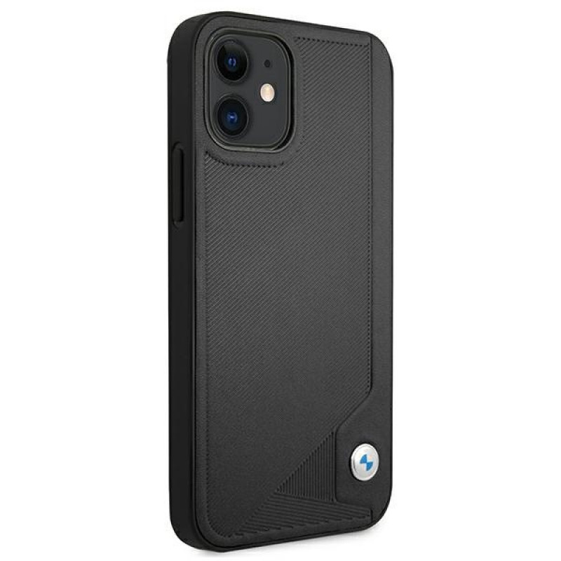 BMW BMHCP12SRCDPK Apple iPhone 12 mini hardcase Leather Deboss, must