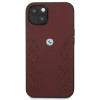 BMW BMHCP13SRSPPR Apple iPhone 13 mini hardcase Leather Curve Perforate, punane