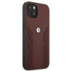 BMW BMHCP13MRSPPR Apple iPhone 13 hardcase Leather Curve Perforate, punane