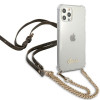 Guess GUHCP12MKC4GSGO Apple iPhone 12 / 12 Pro hardcase 4G Gold Chain, läbipaistev