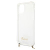Guess GUHCP12MKC4GSGO Apple iPhone 12 / 12 Pro hardcase 4G Gold Chain, läbipaistev
