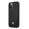 BMW BMHCP12MRSWPK Apple iPhone 12 / 12 Pro kõvakate Leather Perforate, must