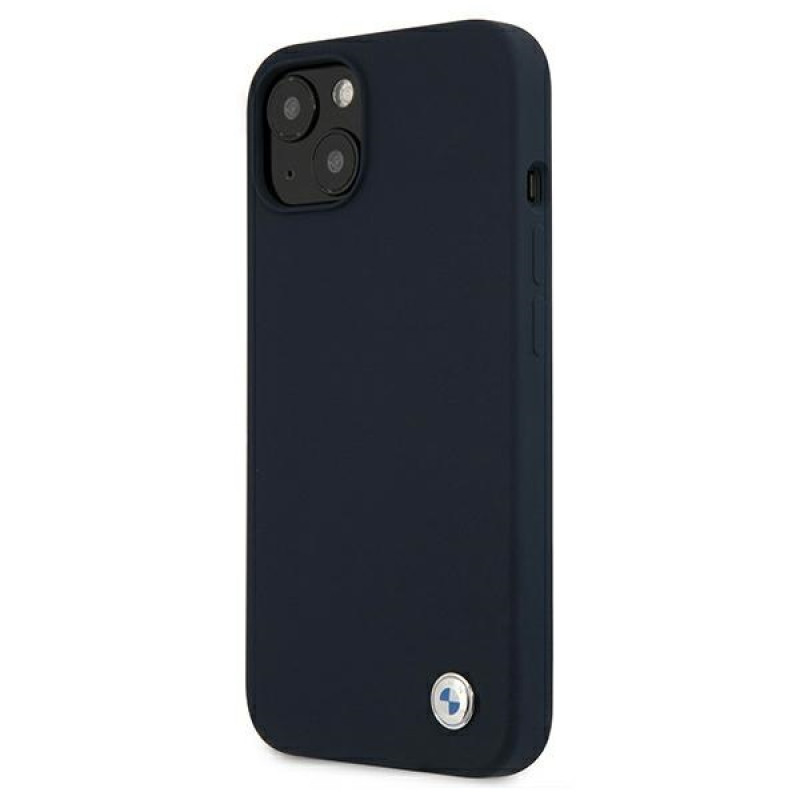 BMW BMHCP13SSILNA Apple iPhone 13 mini kõva ümbris Silicone Signature, meresinine