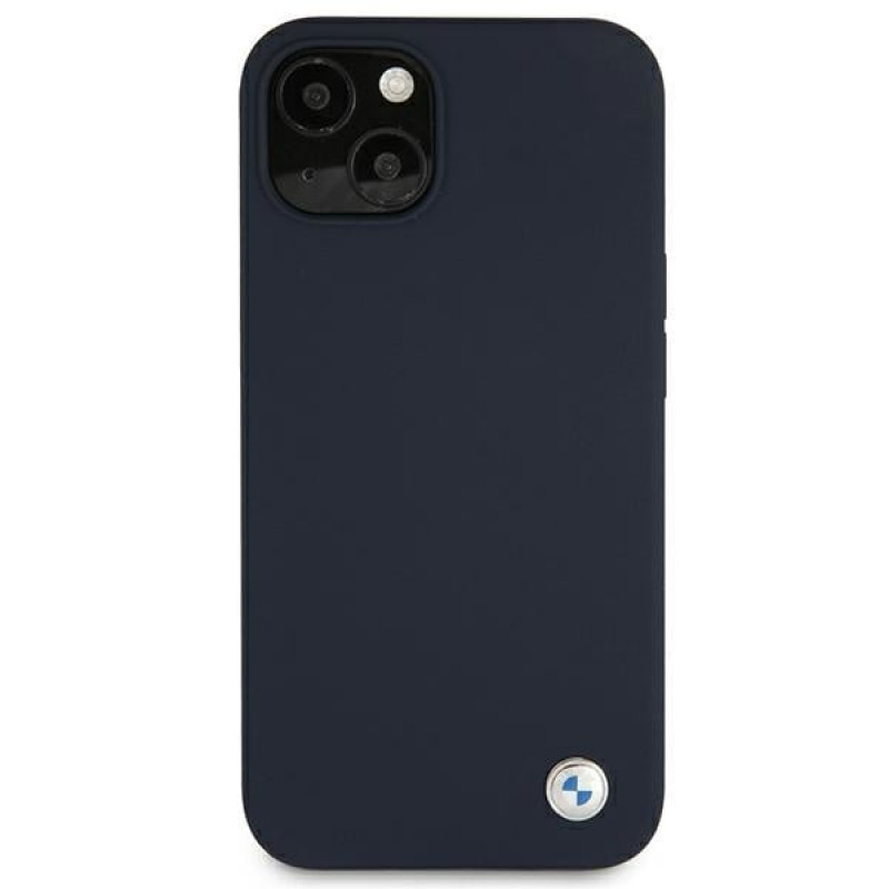 BMW BMHCP13SSILNA Apple iPhone 13 mini kõva ümbris Silicone Signature, meresinine