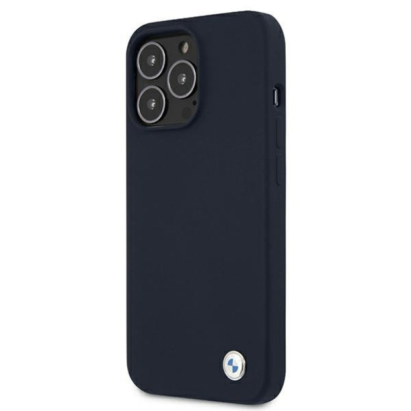 BMW BMHCP13XSILNA Apple iPhone 13 Pro Max kõva ümbris Silicone Signature, meresinine