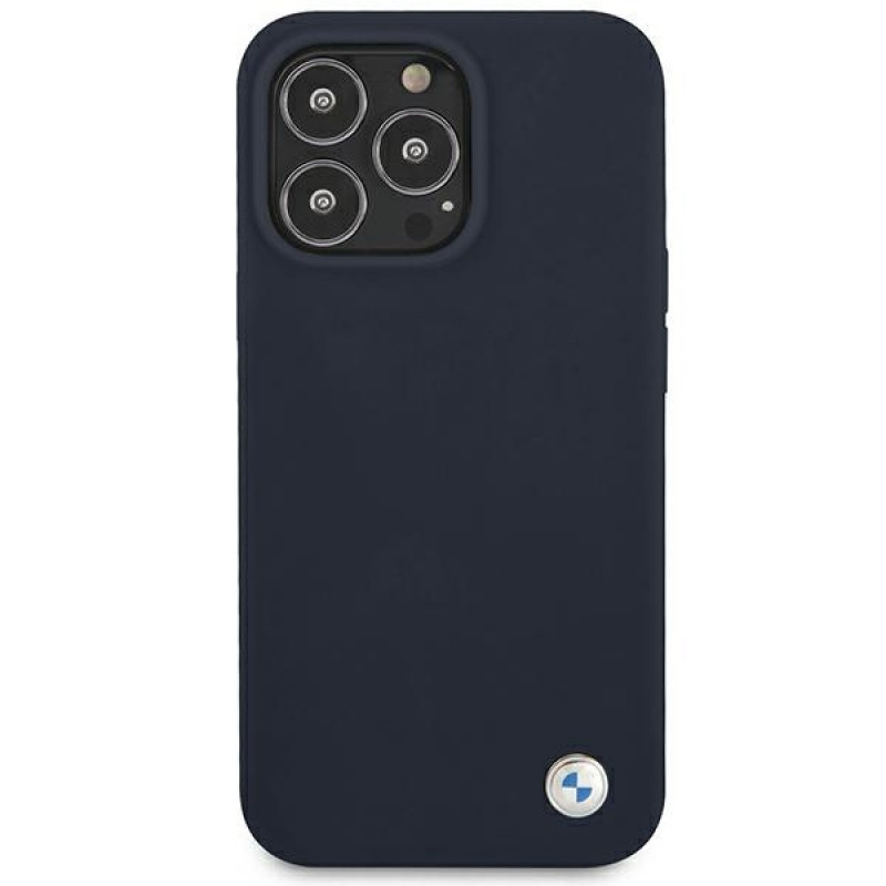 BMW BMHCP13XSILNA Apple iPhone 13 Pro Max kõva ümbris Silicone Signature, meresinine