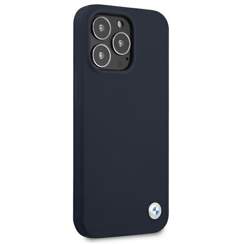BMW BMHCP13XSILNA Apple iPhone 13 Pro Max kõva ümbris Silicone Signature, meresinine