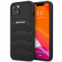 Mercedes-AMG AMHCP14MGSEBK Apple iPhone 14 Plus / 15 Plus kõvakate, Leather Debossed Lines, must