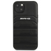 Mercedes-AMG AMHCP14MGSEBK Apple iPhone 14 Plus / 15 Plus kõvakate, Leather Debossed Lines, must