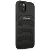 Mercedes-AMG AMHCP14MGSEBK Apple iPhone 14 Plus / 15 Plus kõvakate, Leather Debossed Lines, must