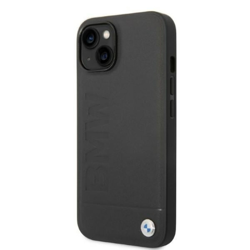 BMW BMHMP14SSLLBK Apple iPhone 14 kõvakate, Signature Logo Imprint MagSafe, must