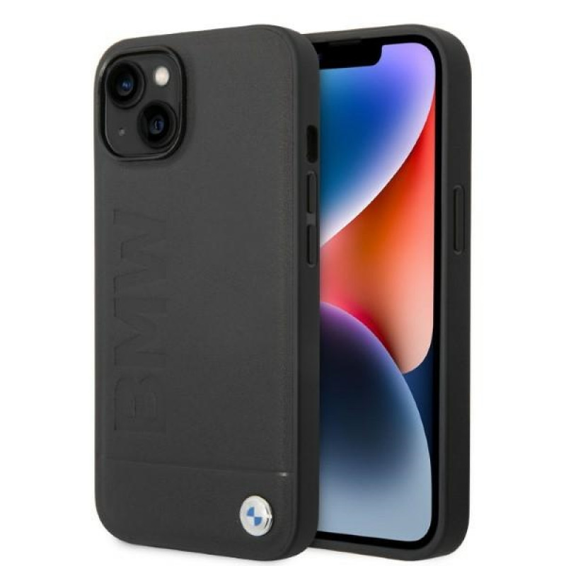 BMW BMHMP14MSLLBK Apple iPhone 14 Plus / 15 Plus hardcase, Signature Logo Imprint MagSafe, must