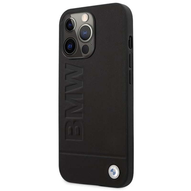 BMW BMHMP14LSLLBK Apple iPhone 14 Pro kõvakate, Signature Logo Imprint MagSafe, must