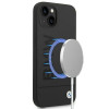 BMW BMHMP14MSLBLBK Apple iPhone 14 Plus / 15 Plus kõvakate, Silicone Signature Logo MagSafe, must
