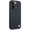BMW BMHMP14XSILNA Apple iPhone 14 Pro Max ümbris, Silicone Metal Logo MagSafe, navy