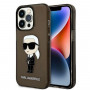 Karl Lagerfeld KLHCP14XHNIKTCK Apple iPhone 14 Pro Maxi kõvakate, Ikonik Karl, must