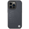 BMW BMHMP14XSLLNA Apple iPhone 14 Pro Max kõvakate, Leather Hot Stamp MagSafe, navy