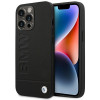 BMW BMHCP14LSLLBK Apple iPhone 14 Pro ümbris, Leather Stamp, must