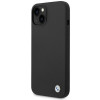 BMW BMHCP14MSILBK Apple iPhone 14 Plus / 15 Plus ümbris, Silicone Metal Logo, must