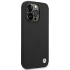 BMW BMHCP14LSILBK Apple iPhone 14 Pro ümbris, Silicone Metal Logo, must