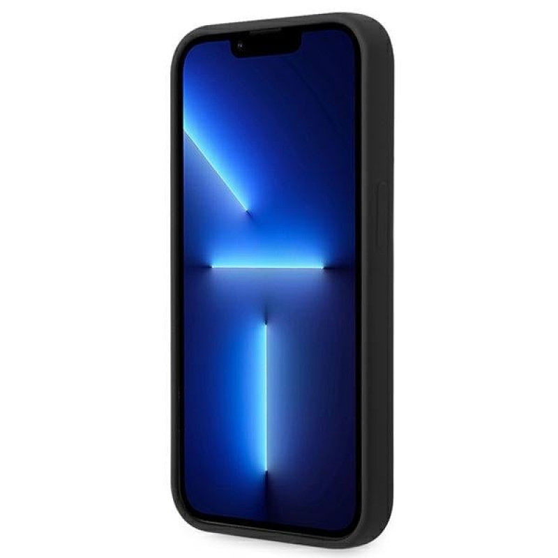 BMW BMHCP14LSILBK Apple iPhone 14 Pro ümbris, Silicone Metal Logo, must