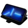 BMW BMBKP14L22RVSK Leather Stamp Blue Lines raamatukujuline ümbris Apple iPhone 14 Pro 6.1" jaoks, must